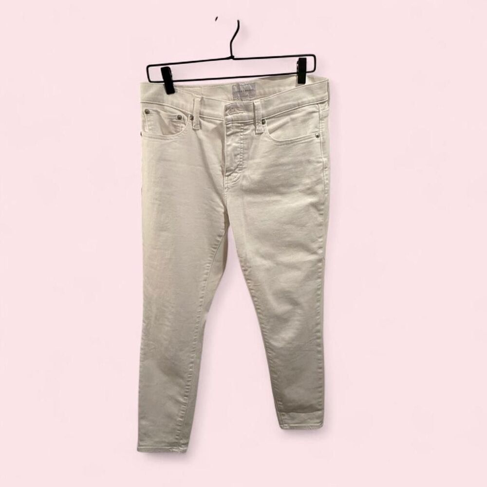 Lucky Brand white skinny jeans Size 10 #denim